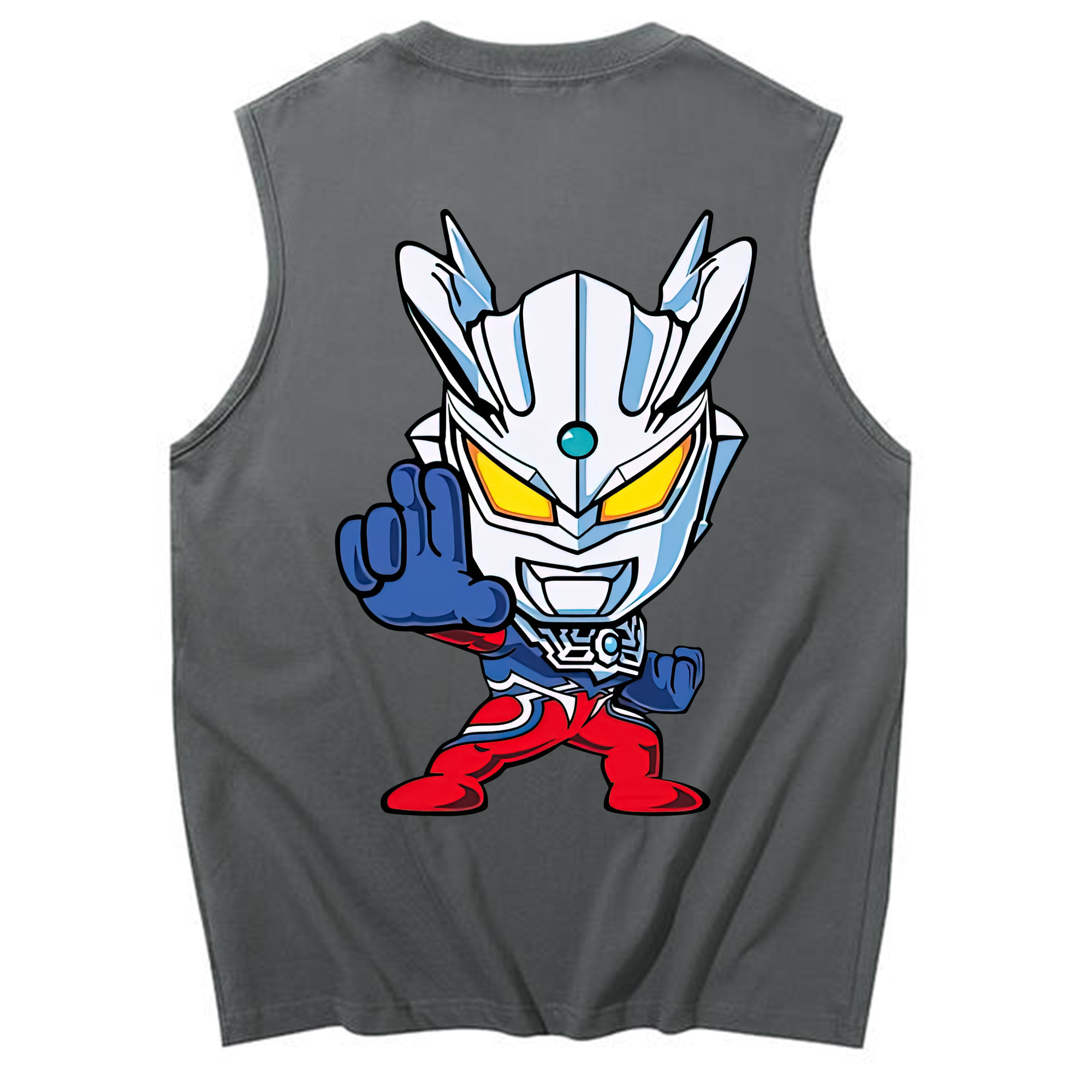 （画像用） ウルトラマン Ultraman コットン100％タンクトップ（背面プリント）